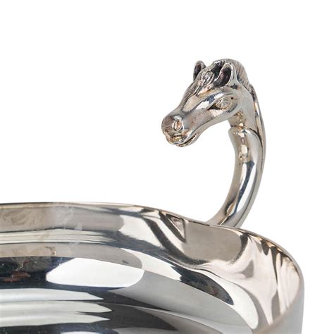 Hermes Silver Horse Head Catch All Pin Tray 